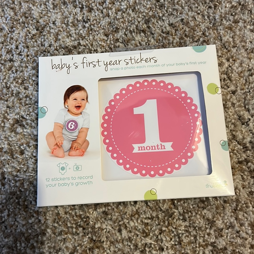 Baby first year stickers